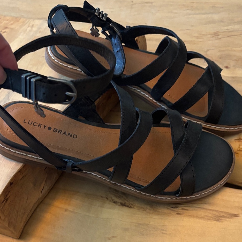 Lucky Brand Kaliya Black Sandals 8 (39)